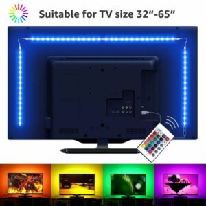 LED szalag TV háttérvilágítás RGB fényszalag távirányítóval 2 m