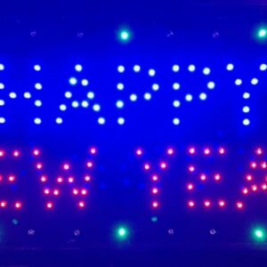 LED világító reklám tábla - HAPPY NEW YEAR
