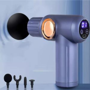 Akkumulátoros masszázspisztoly izomlazító és regeneráló készülék 4 masszázsfejjel