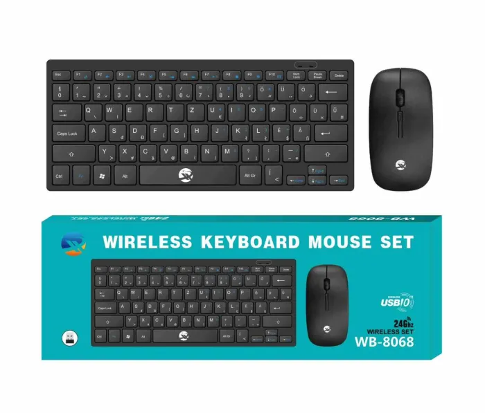 Weibo vezeték nélküli billentyűzet és egér szett 2.4 Ghz