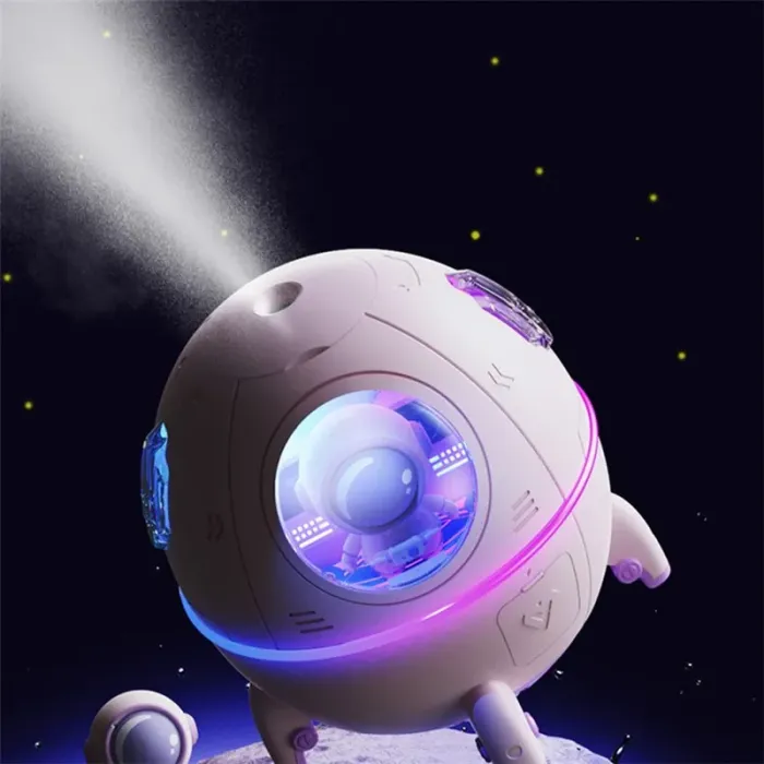 Creative Space kapszula űrhajós légpárásító készülék színes éjszakai fény