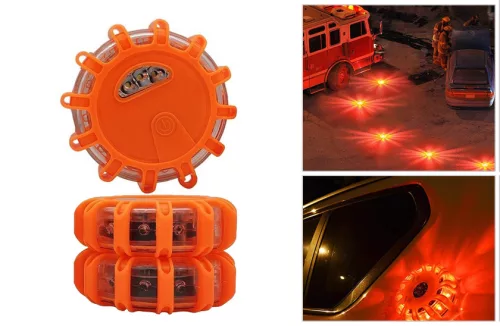 Autós vészjelző lámpa 12 + 3 LED W14322-3