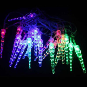 Olvadást imitáló jégcsap LED fényfüzér több színben 30 cm