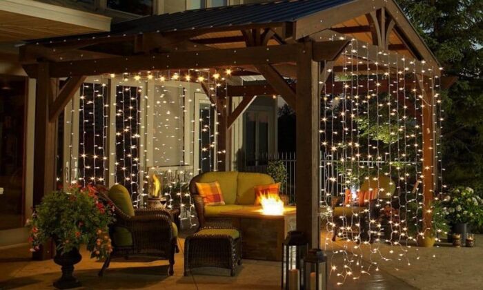 Led fényfüggöny világító dekoráció 2x2 m több színben