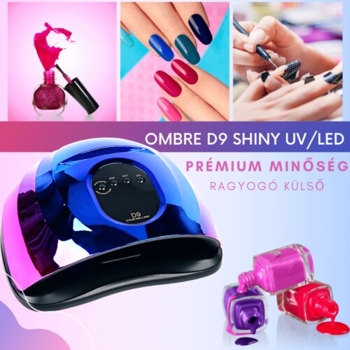 Ombre D9 Shiny műköröm UV Led lámpa 150 W