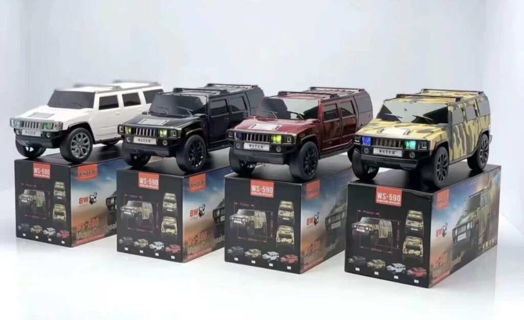 Bluetooth Vezeték Nélküli Hangszóró Autó Terepjáró Dizájn USB TF FM MP3 WS-590 Hummer