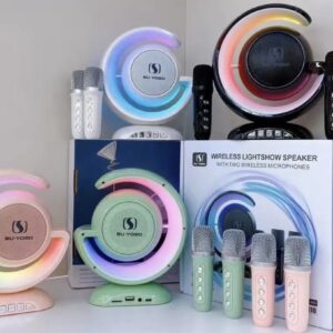 Vezeték nélküli Bluetooth hangszóró két mikrofonnal