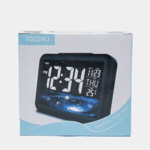 LCD kijelzős LED ébresztőóra 7002WJ fekete