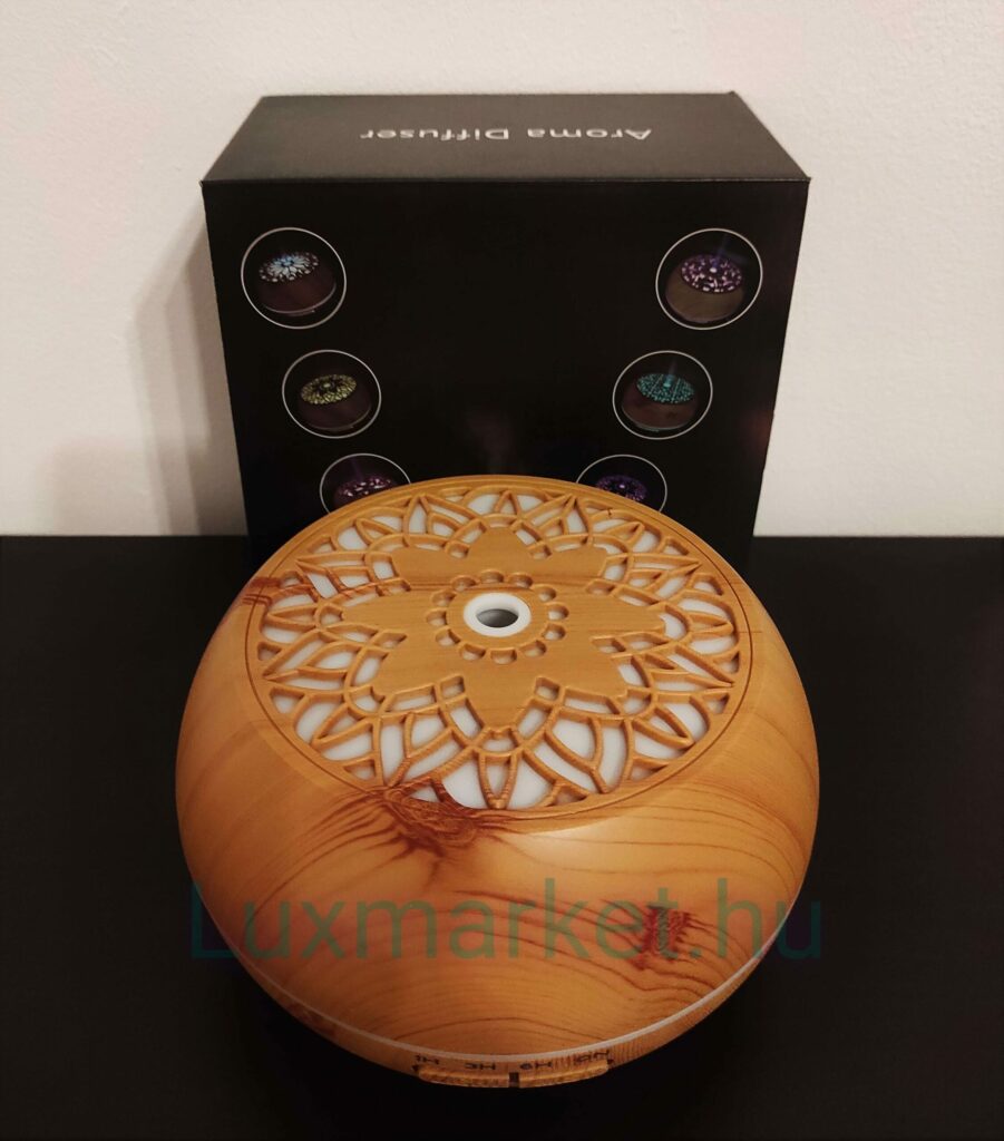 Lótusz ultrahangos aroma diffúzor párásító készülék