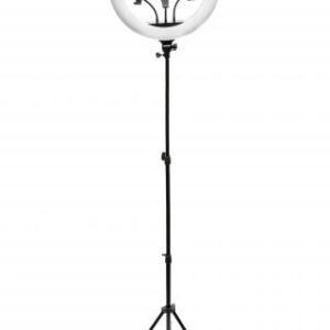 LED körlámpa dimmelhető 45 cm átmérő fénygyűrű állítható állvánnyal