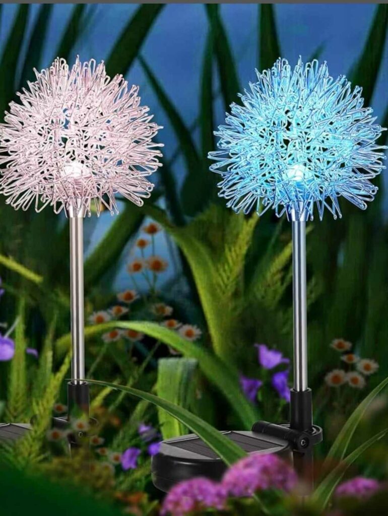 Napelemes pitypang kerti világító dekoráció