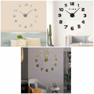 Dekoratív 3D hatású állítható falióra számok