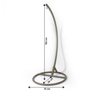 Függőfotel hinta állvány szürke