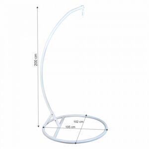 Függőfotel hinta állvány fehér